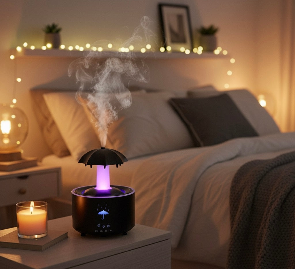 UmbraMist™ – Umbrella Aroma Diffuser & Ambient Lamp | Relaxing Mist for a Cozy Home